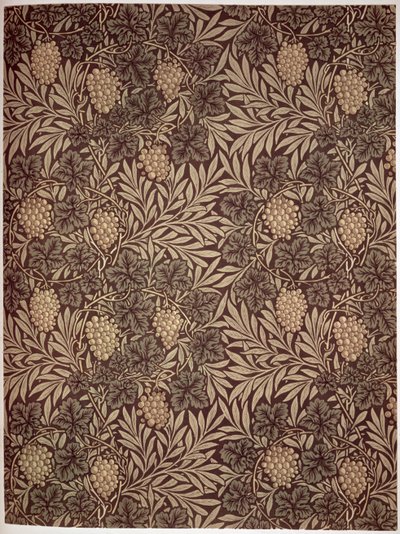 「つる」壁紙デザイン、1873 作： William Morris